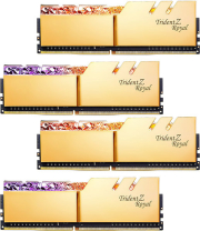 ram gskill f4 3600c16q 32gtrgc 32gb 4x8gb ddr4 3600mhz trident z royal gold rgb quad kit photo