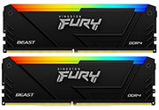 ram kingston kf426c16bb2ak2 16 fury beast rgb 16gb 2x8gb ddr4 2666mt s cl16 dual kit photo