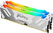 ram kingston kf580c38rwak2 32 fury renegade white rgb 32gb 2x16gb ddr5 8000mhz cl38 xmp dual kit photo