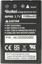rollei np60 li ion rechargeable battery photo