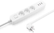 xiaomi mi power strip 3x power ac outlets 3x usb ports white photo