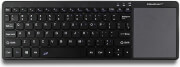 qoltec 50250 wireless touchpad keyboard 24ghz black photo