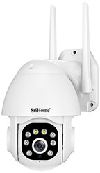 srihome sh039 wireless ip outdoor camera 3mp 1296p night vision ptz