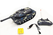 rc tank with lights und music 4 channel blue grey photo