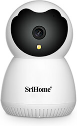 srihome sh036 wireless ip camera 1296p pan tilt night vision spotlight photo
