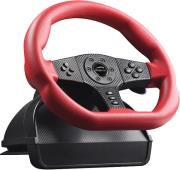 speedlink sl 6694 rd carbon gt racing wheel pc ps3 red black photo