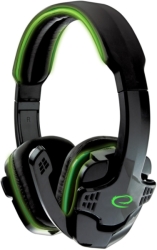 esperanza egh310g raven gaming headset green photo