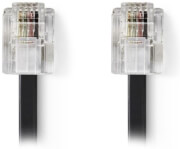 nedis tcgp90200bk20 telecom cable rj11 male rj11 male 2m black photo