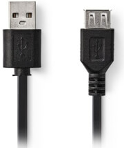 nedis ccgt60010bk20 usb 20 cable a male usb a female 2m black photo