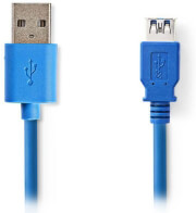 nedis ccgp61010bu10 usb 30 cable a male a female 1m blue photo