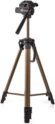 nedis tpod2300bz tripod pan tilt 161cm max 35kg black silver photo