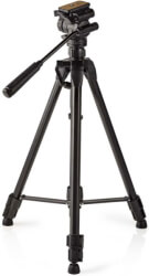 nedis tpod4100bk tripod pan tilt 160cm max 3kg black photo