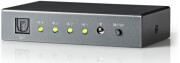 nedis aswi2504at optical audio switch 4 port 4x toslink input 1x toslink output photo