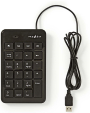 nedis kbnm100bk wired numeric keypad usb black photo