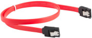 lanberg sata data ii 3gb s f f cable metal clips red 30cm photo