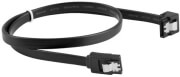 lanberg sata data iii 6gb s f f cable metal clips angled black 30cm photo