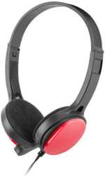 ugo usl 1222 on ear headset with mic red photo