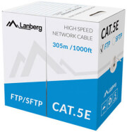 lanberg lan cable ftp cat5e 305m solid cu grey photo