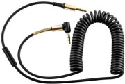 hoco upa02 cable audio aux jack 35mm spring with mic black photo