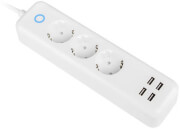 lanberg smart home wifi power strip 3x schuko 10a 4xusb 21a photo