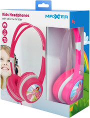 maxxter act mhp jr kids headphones with volume limiter pink photo