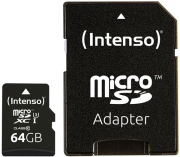 intenso 3433490 64gb micro sdxc uhs i professional class 10 adapter photo