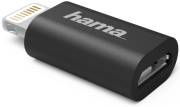 hama 178400 micro usb adapter to apple lightning plug mfi black photo