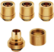 corsair hydro x fitting soft xf straight gold 4 pack 10 13mm compression photo