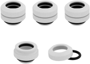 corsair hydro x fitting hard xf straight glossy white 4 pack 12mm od compression photo