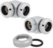 corsair hydro x fitting hard xf 90 angled chrome 2 pack 12mm od compression photo