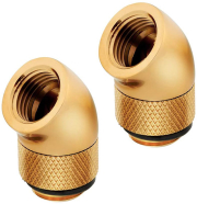 corsair hydro x fitting adapter xf 45 angled rotary gold 2 pack photo