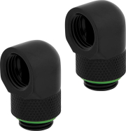 corsair hydro x fitting adapter xf 90 angled rotary black 2 pack photo