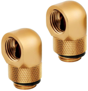 corsair hydro x fitting adapter xf 90 angled rotary gold 2 pack photo