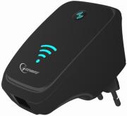 gembird wnp rp 002 b wifi repeater 300 mbps black photo
