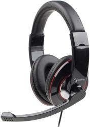 gembird mhs 001 stereo headset glossy black photo