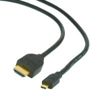 cablexpert cc hdmid 6 hdmi cable male to hdmi micro d male gold plated 18m black photo