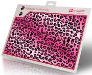 g cube a4 gsl 17p lux leopard pink trim to fit notebook skin 17  photo