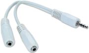 cablexpert cca 415w 35mm audio splitter cable 10cm jack photo