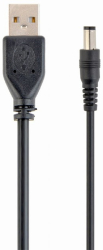 cablexpert cc usb amp35 6 usb am to 35 mm power plug cable 18 m black color photo