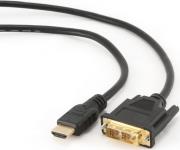 cablexpert cc hdmi dvi 10 hdmi to dvi male male cable with gold plated connectors 3m photo