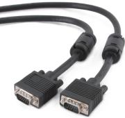 cablexpert cc ppvga 15m b premium vga hd15m hd15m dual shielded with 2 ferrite cores 15m black photo