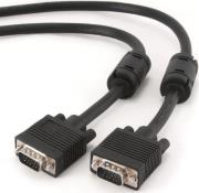 cablexpert cc ppvga 20m b premium vga hd15m hd15m dual shielded with 2 ferrite cores 20m black photo