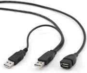 cablexpert ccp usb22 amaf 6 dual usb20 a plug a socket extension cable 18m photo