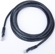 cablexpert pp12 025m bk black patch cord cat5e molded strain relief 50u plugs 025m photo