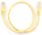 cablexpert pp12 05m y yellow patch cord cat5e molded strain relief 50u plugs 05m photo