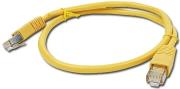 cablexpert pp12 1m y yellow patch cord cat5e molded strain relief 50u plugs 1m photo