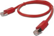 cablexpert pp22 2m r red ftp patch cord molded strain relief 50u plugs 2m photo