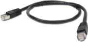 cablexpert pp6 1m bk black patch cord cat6 molded strain relief 50u plugs 1m photo