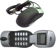 gembird sky m1 optical mouse with voip telephone function and lcd screen photo