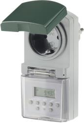 rev outdoor digital timer ip44 grey green photo